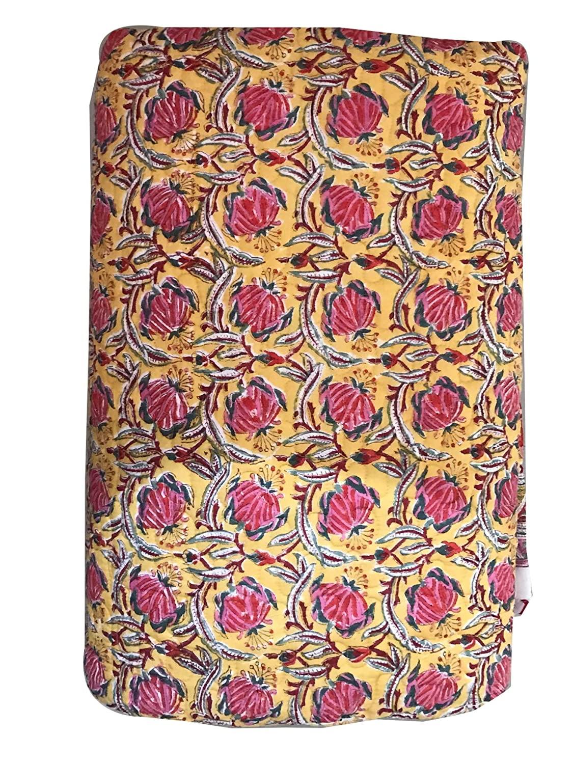 Kohinoor Pure Cotton Hand Block Print Multicoloured