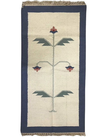 Printed Traditional Alpine Floor Runner Rug
