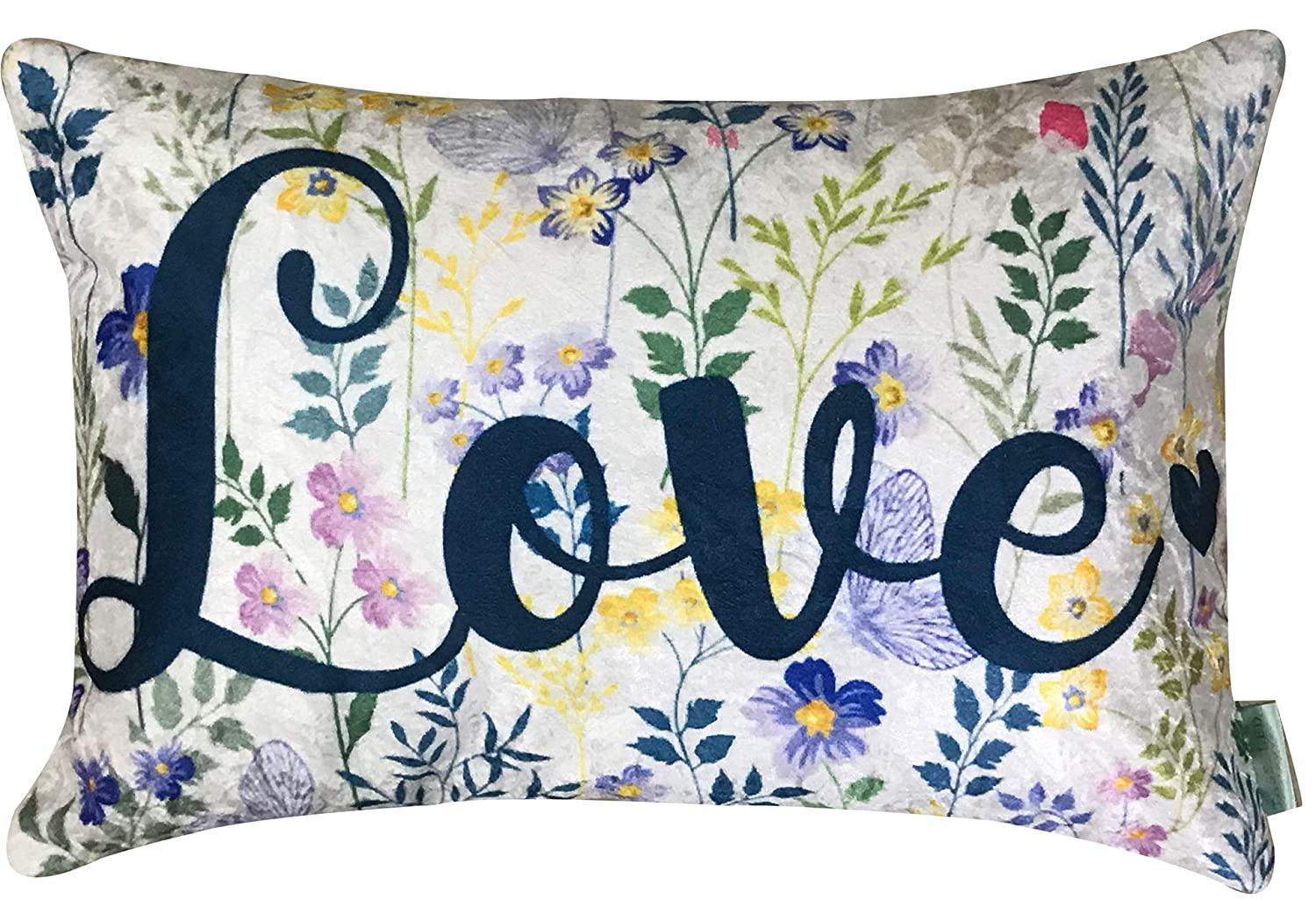 Happy Love Velvet Cushion Cover