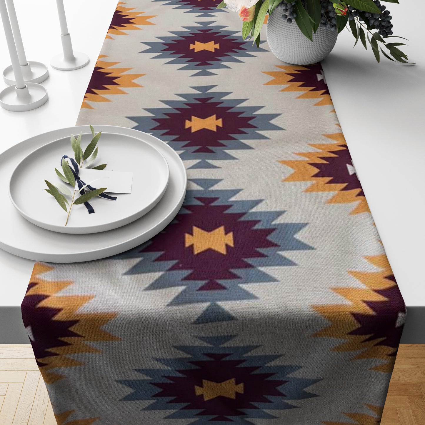 Navajo Kilim Table Runner