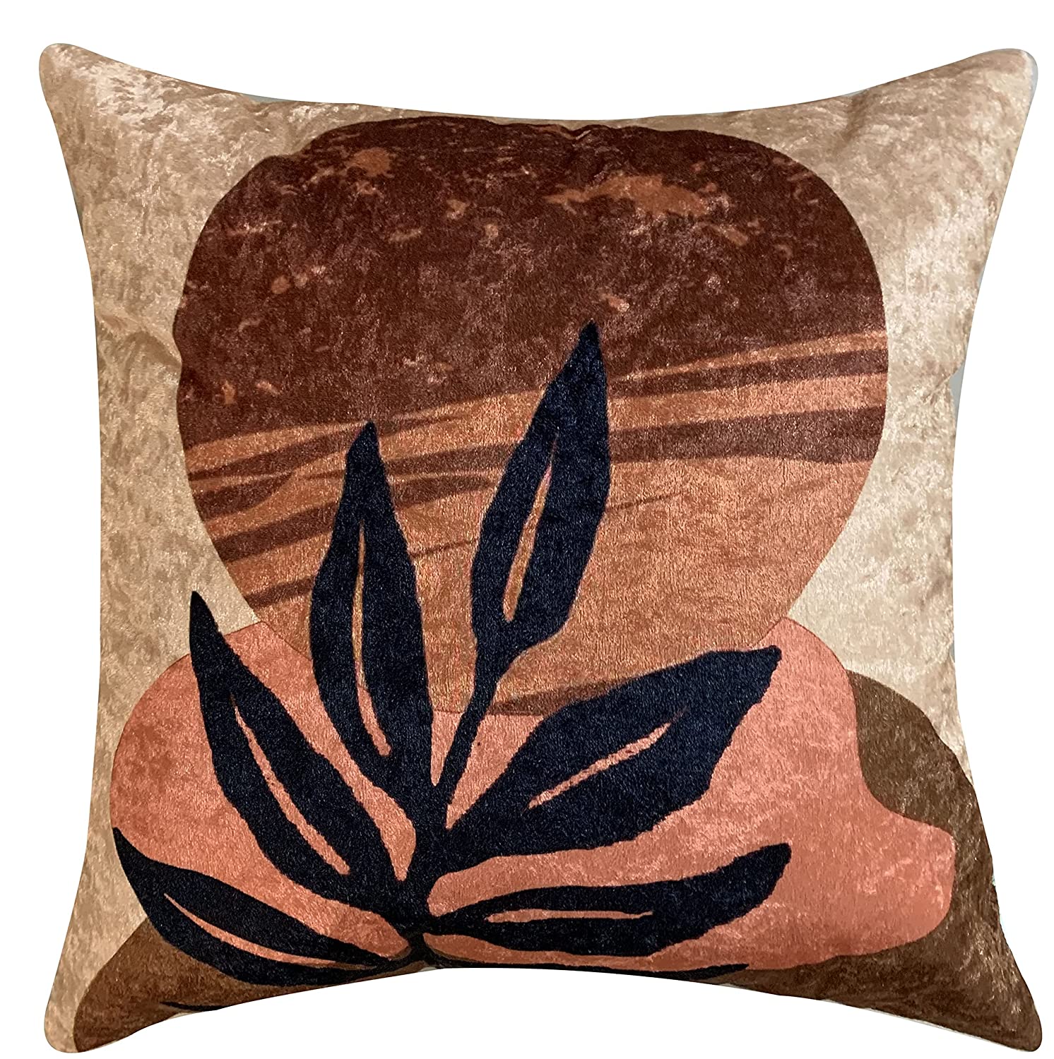 Twig Sunset Modern Velvet Cushion Cover