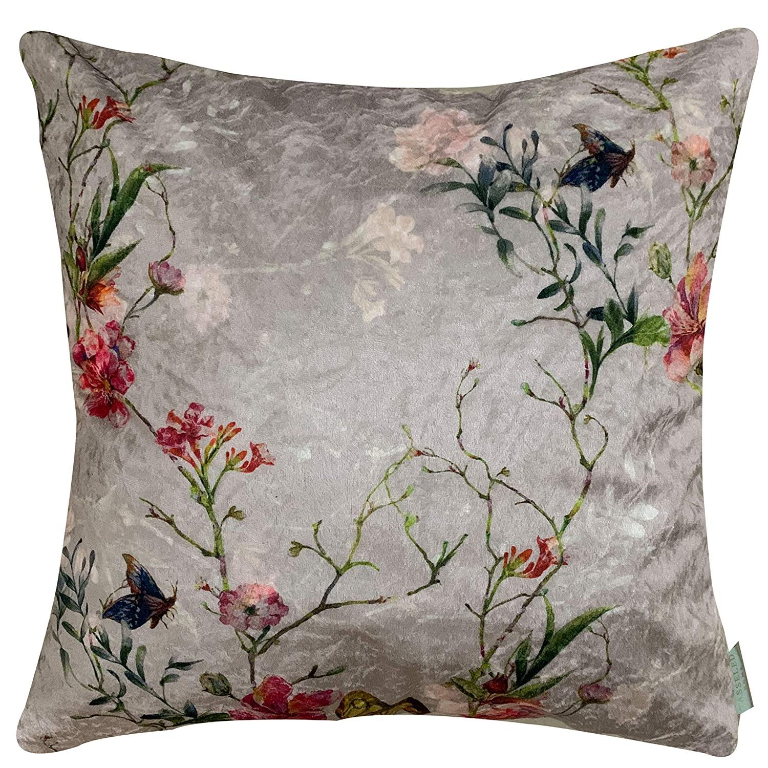 Love 3 Velvet Cushion Cover Set (Blue and White, 2-16 x 16 Inch, 1-18 x12 Inch) - Tasseled Home