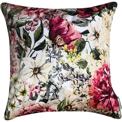 Marina Blossom Velvet Cushion Cover