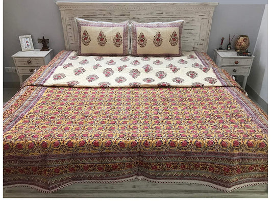 Kohinoor Pure Cotton Hand Block Print Multicoloured