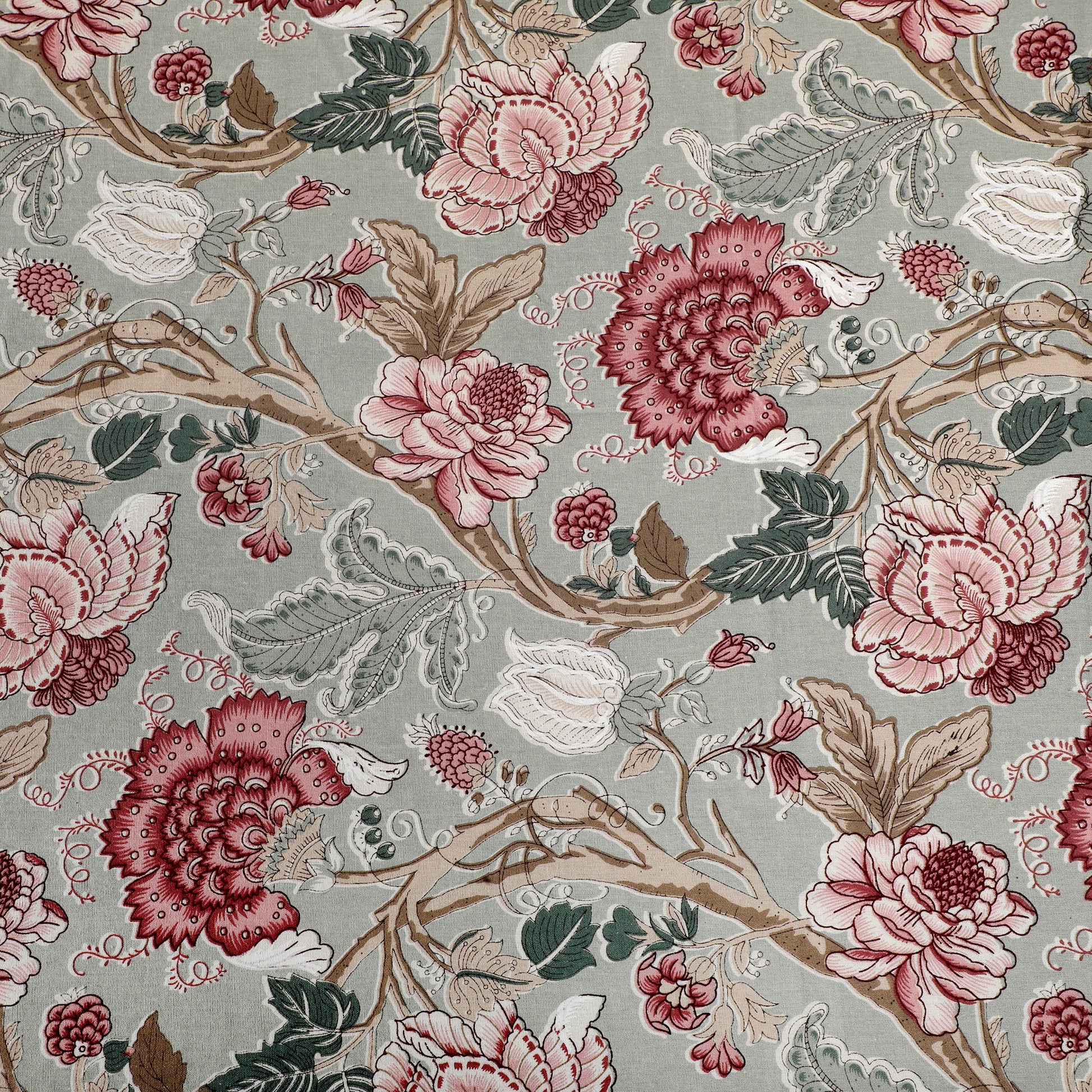 Meer Fine Reversible Cotton Block Print King Dohar/ AC Comforter/ Blanket