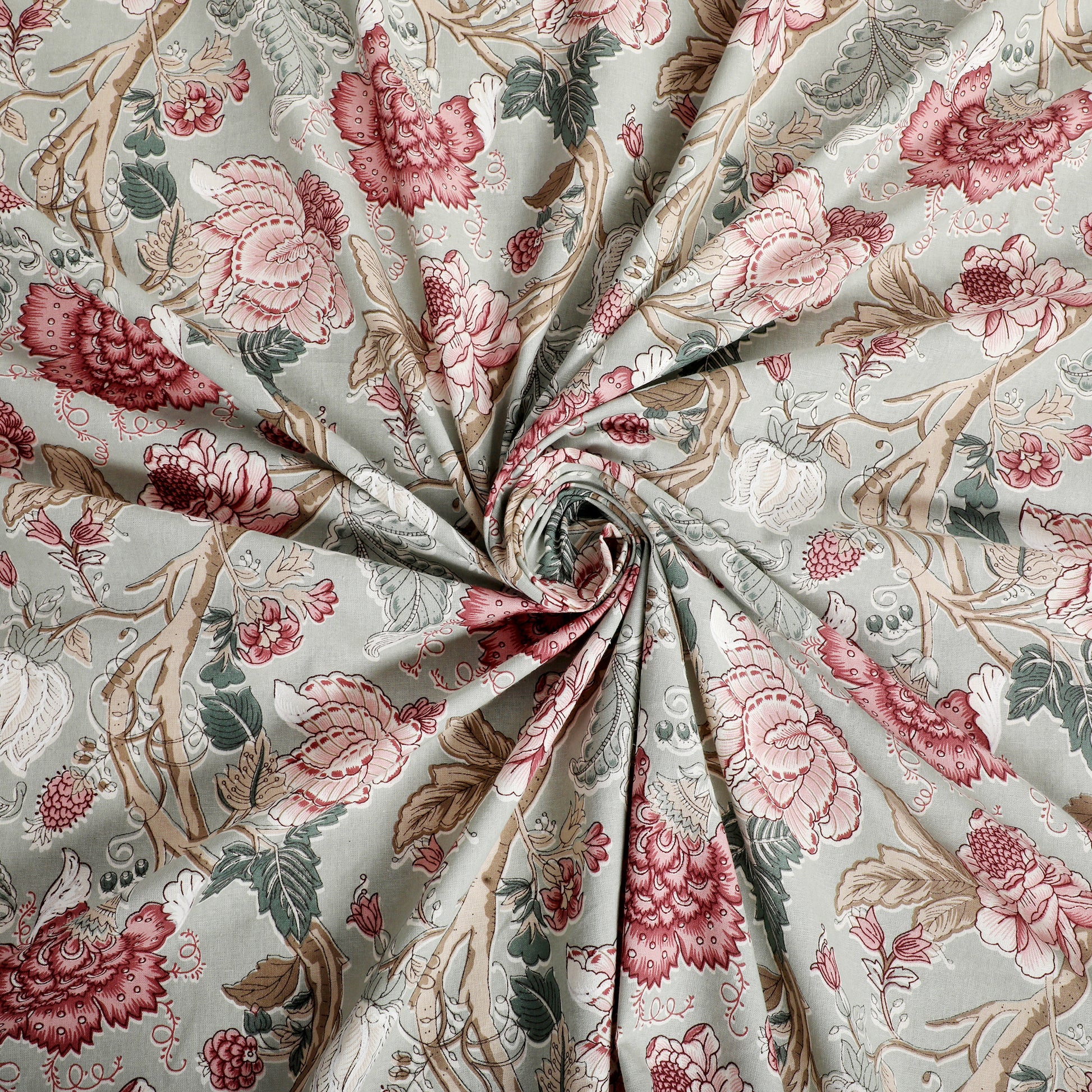 Meer Fine Reversible Cotton Block Print King Dohar/ AC Comforter/ Blanket 