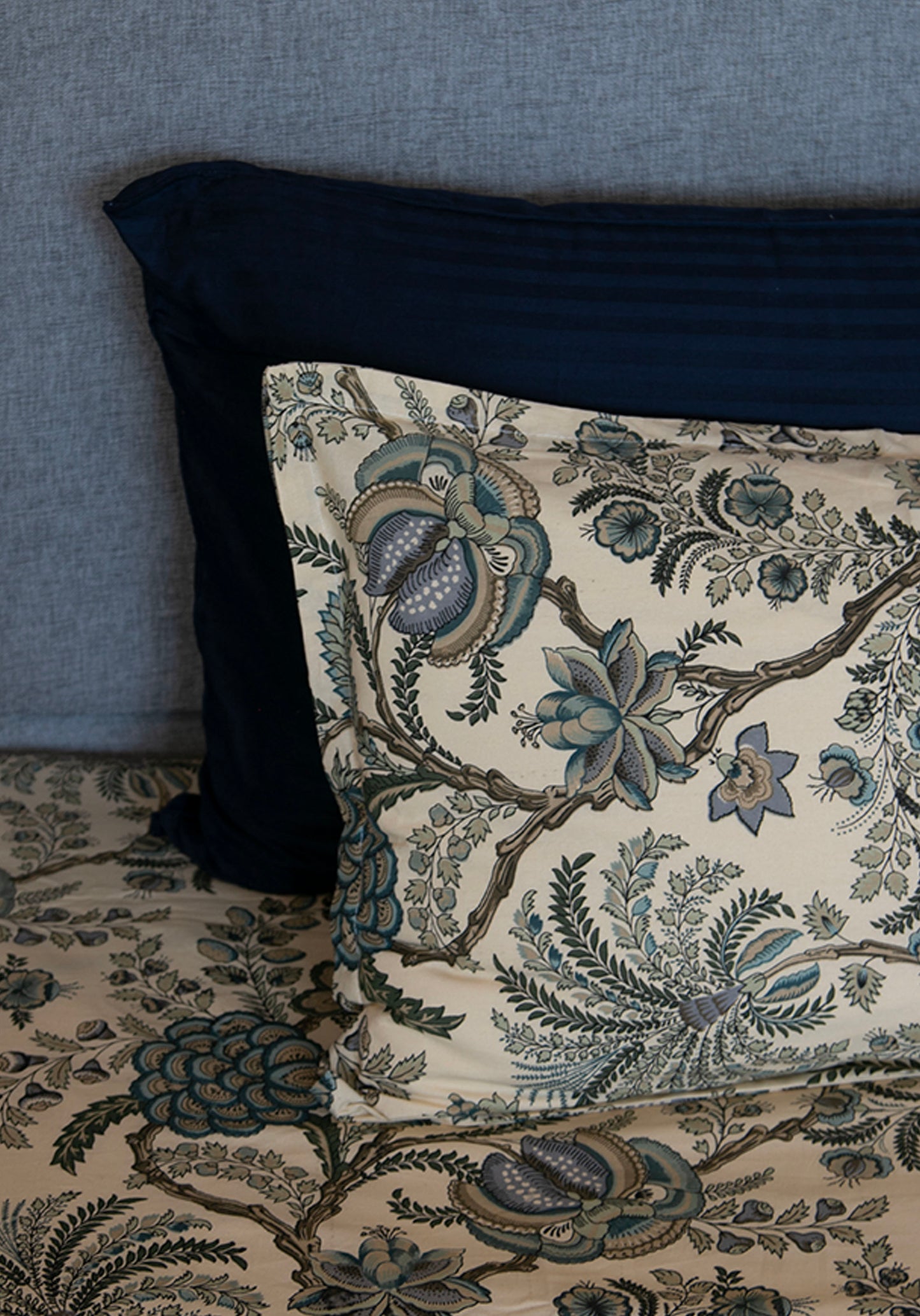 Ada Fine Cotton Block Print King Size Pillow Covers 