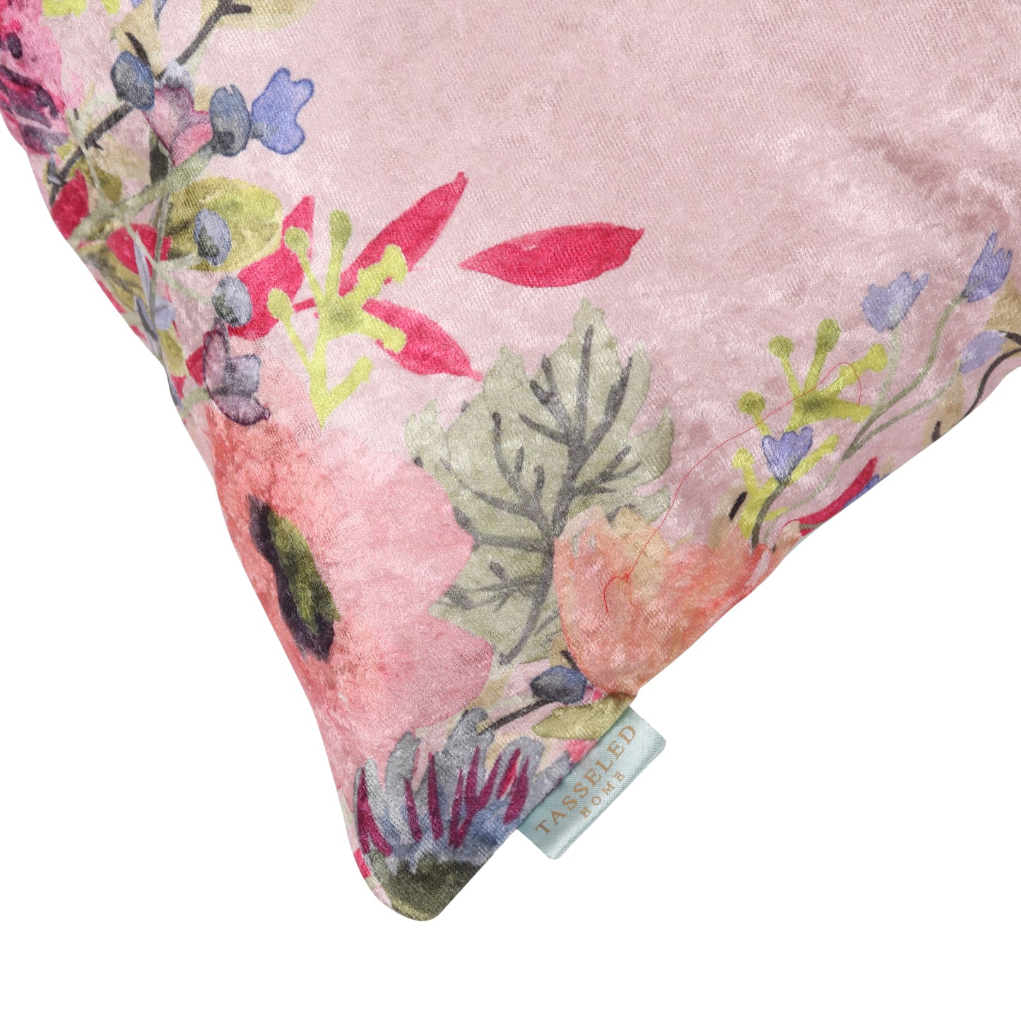 Spring Blossom Crushed Velvet Cushion Cover 