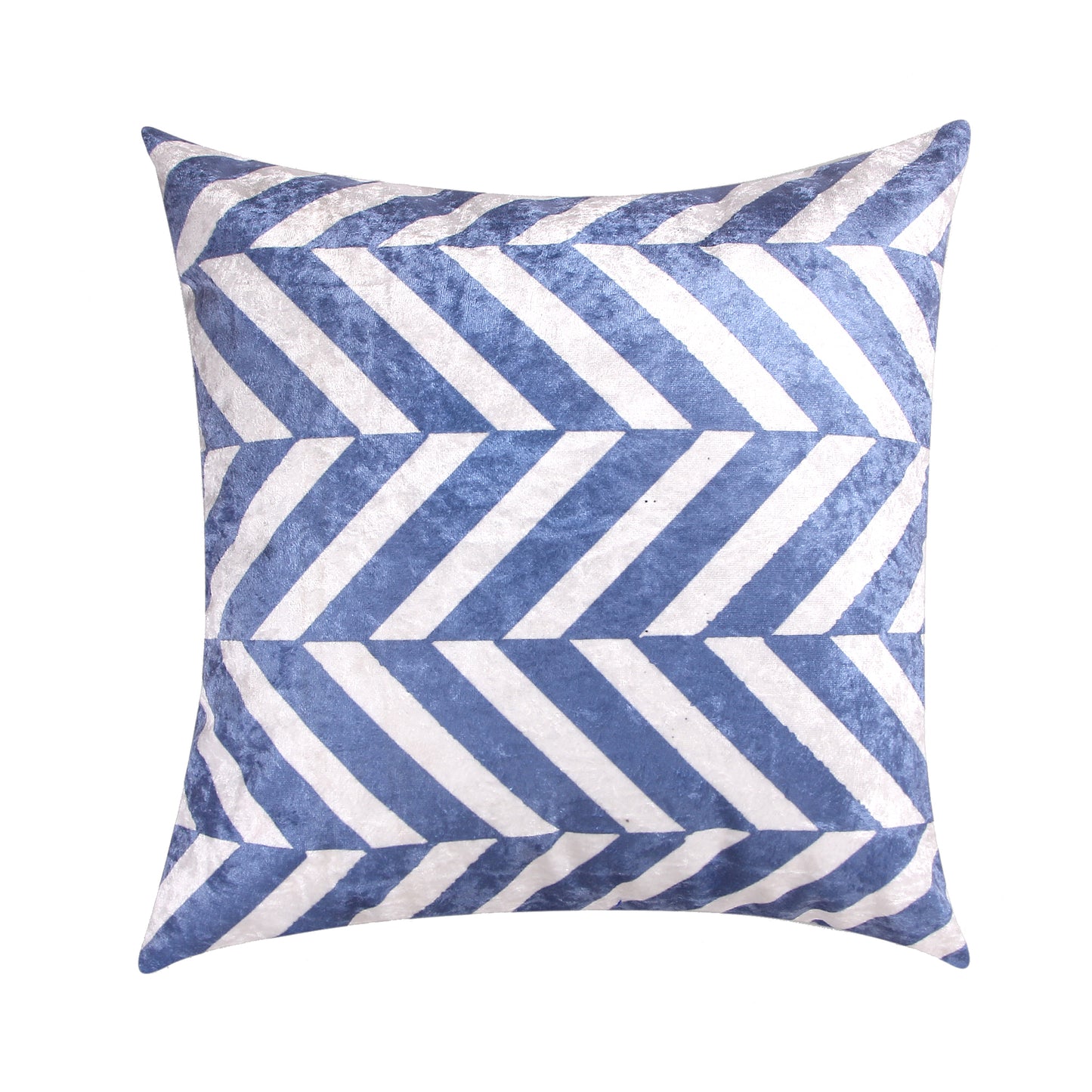 Delft 7 Fabric Cushion Cover Set (Blue and White, 6 -16 x 16 Inch, 1 -18 x12 Inch)