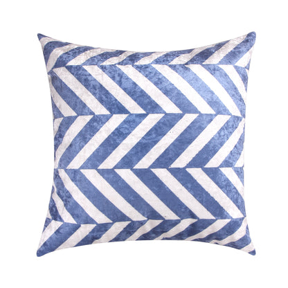 Delft 7 Fabric Cushion Cover Set (Blue and White, 6 -16 x 16 Inch, 1 -18 x12 Inch)