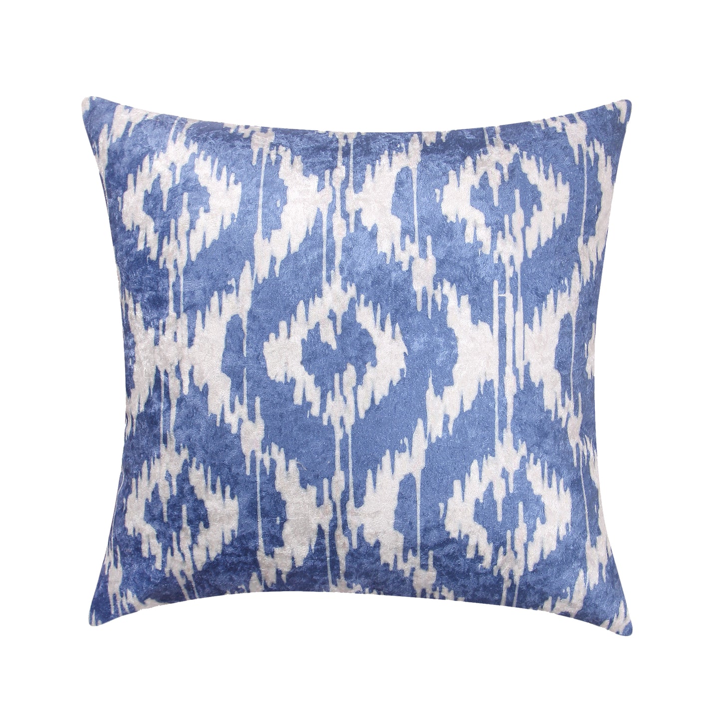 Delft 7 Fabric Cushion Cover Set (Blue and White, 6 -16 x 16 Inch, 1 -18 x12 Inch)