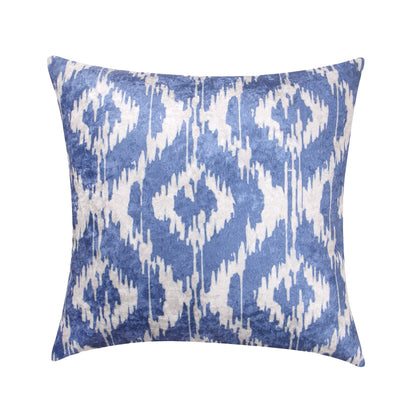 Delft 7 Fabric Cushion Cover Set (Blue and White, 6 -16 x 16 Inch, 1 -18 x12 Inch)