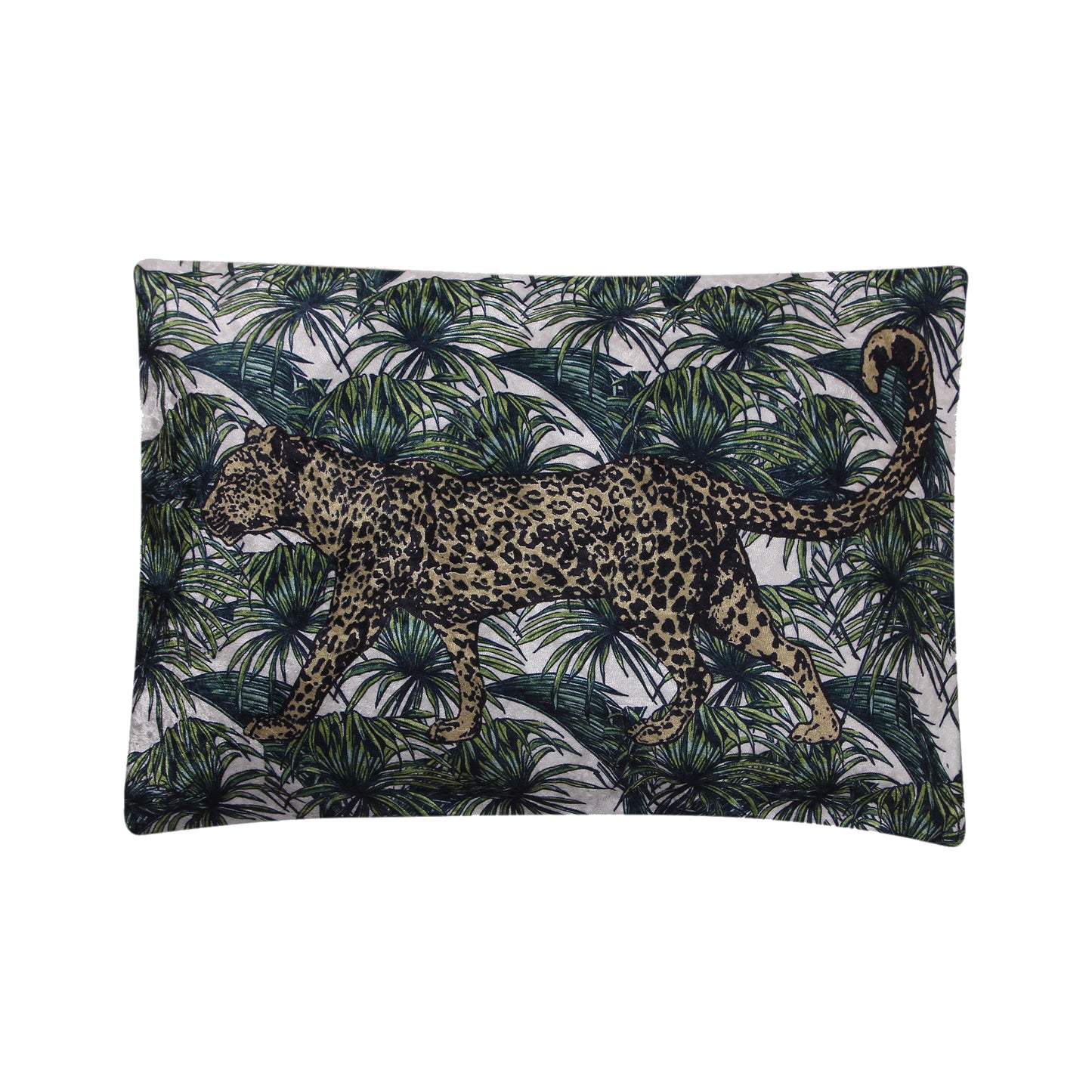 Multicolour Jungle Collection Fabric Cushion Cover Set (4 Piece, Blue and White -3X16 ix 16 inch - 1x18 x12inch)