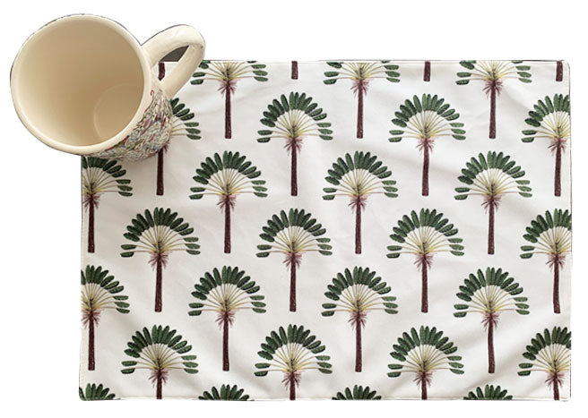 Green Palm Table Runner