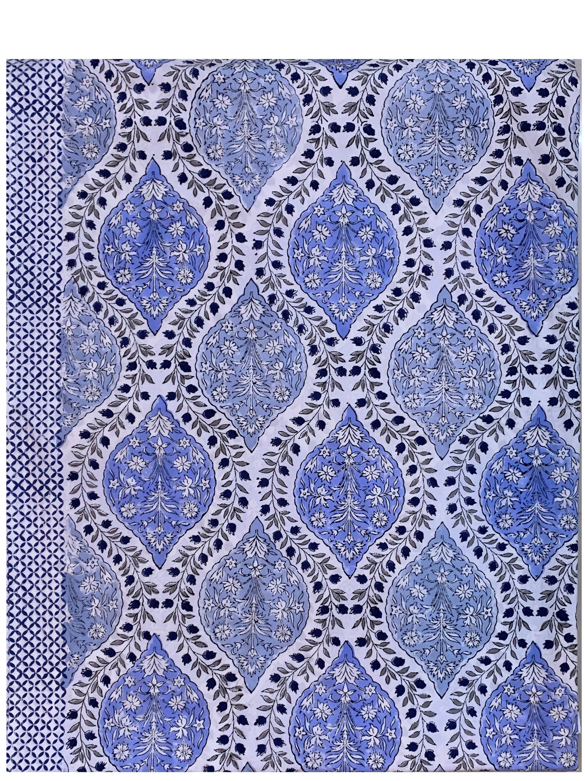 Seher Premium Cotton Block Print King Size Bedsheet and Pillow Covers