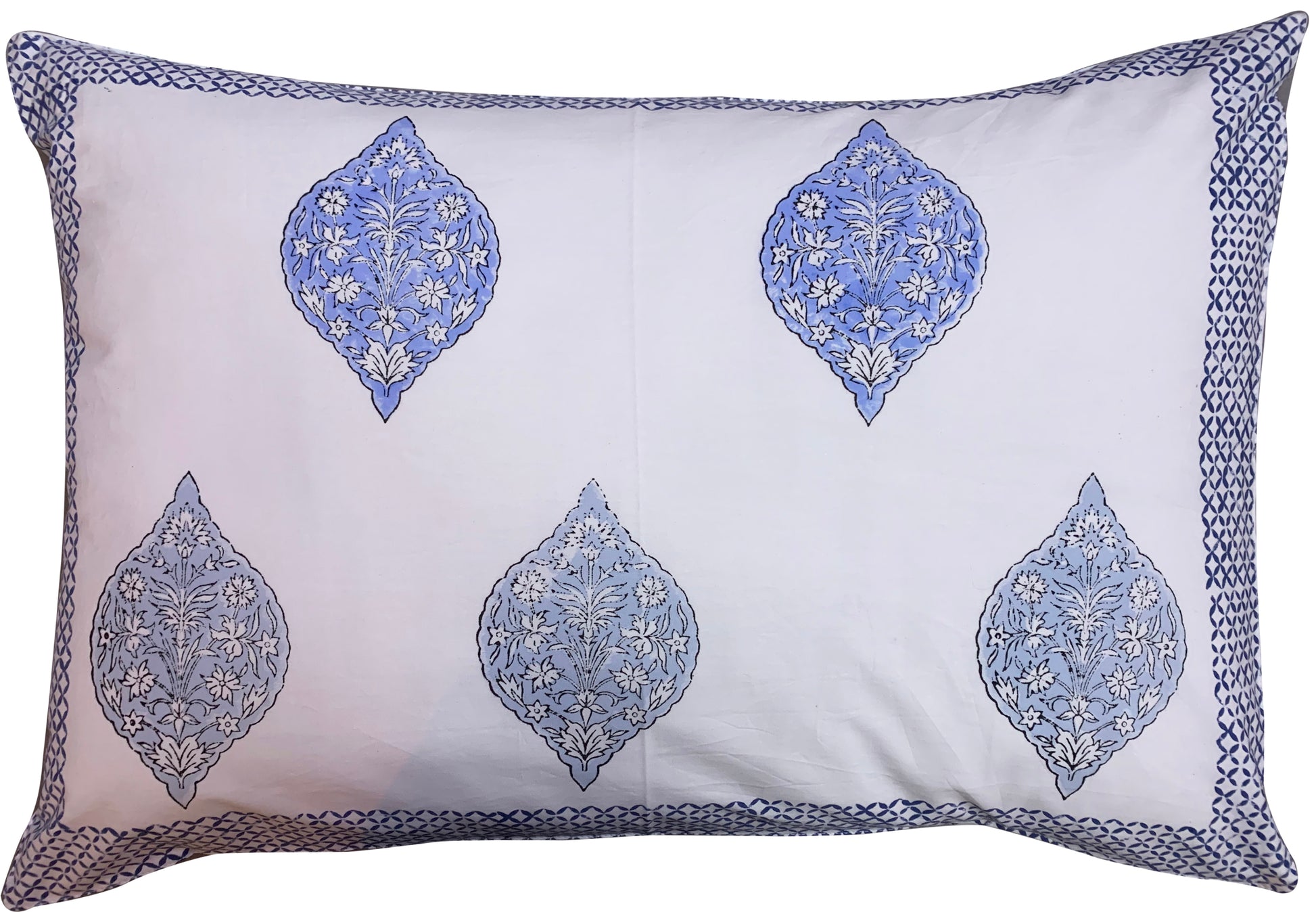 Seher Premium Cotton Block Print King Size Bedsheet and Pillow Covers 