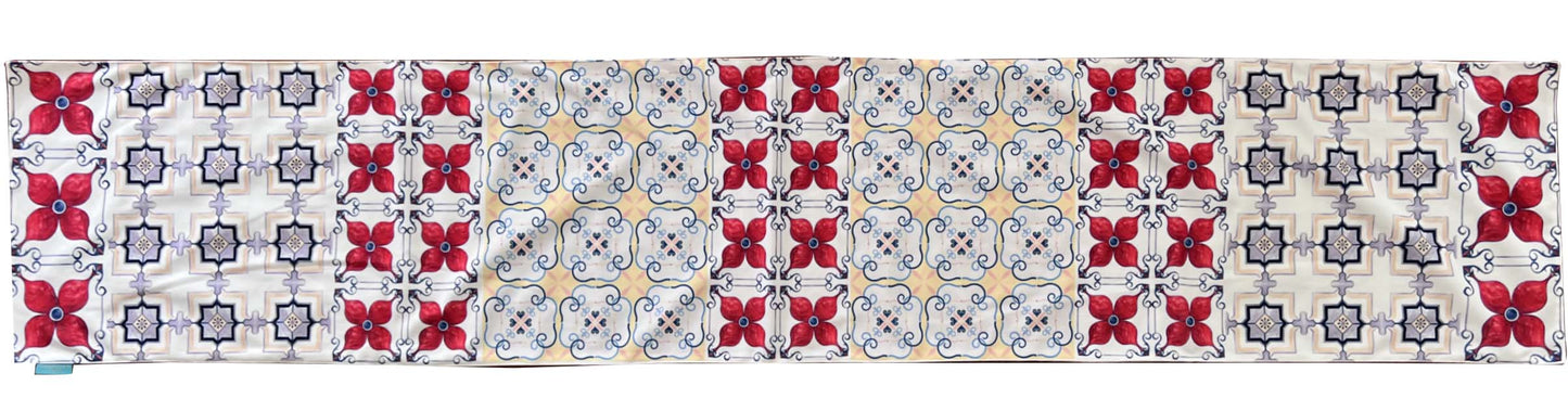 Multicolor Tile Table Runner