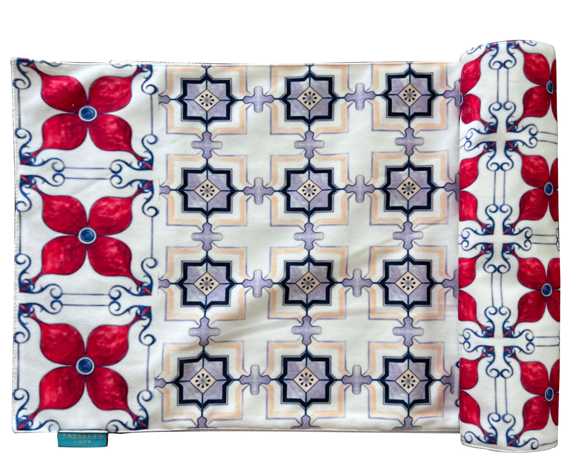 Multicolor Tile Table Runner 