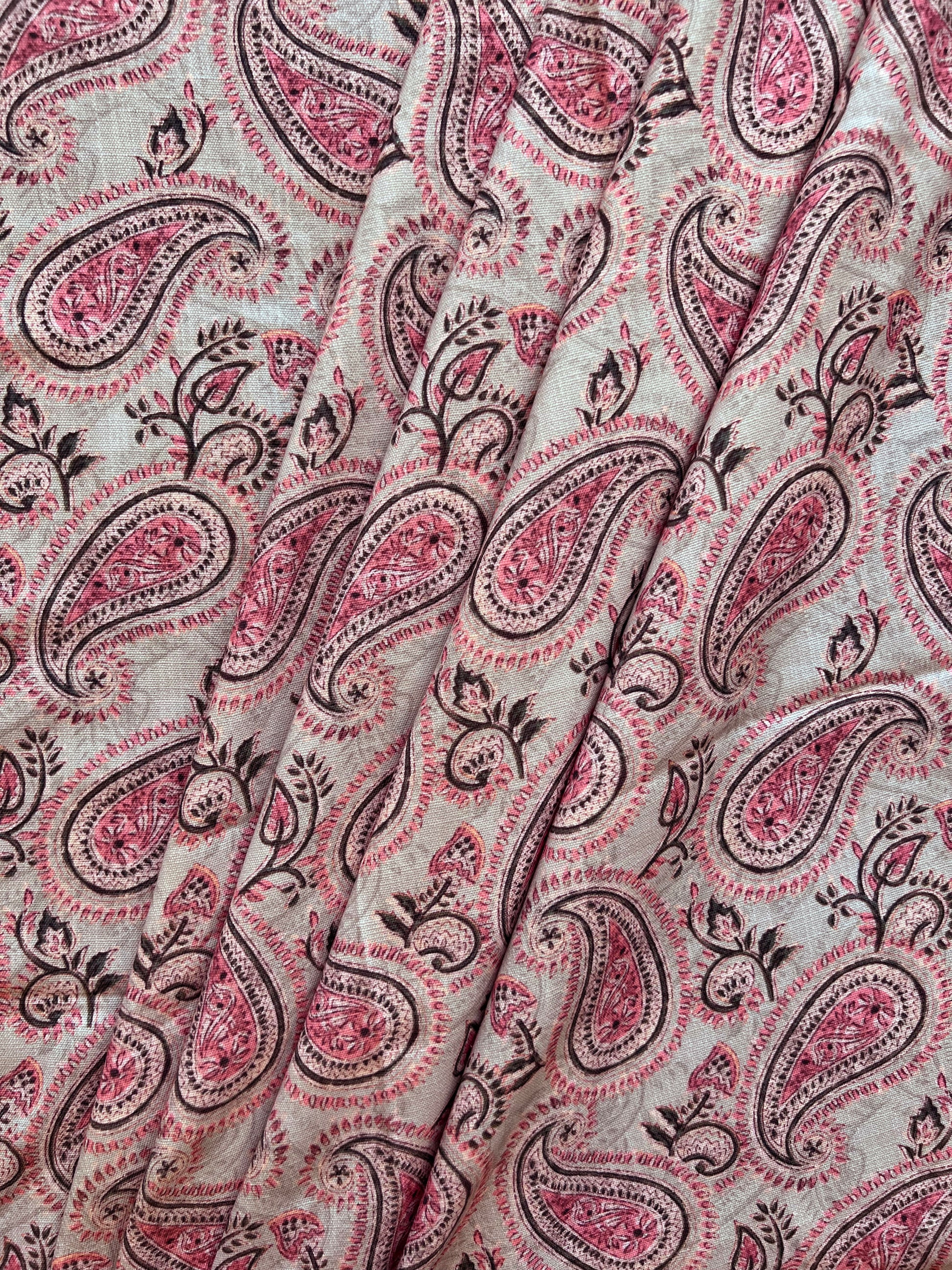 Paisley Cotton Door Curtain