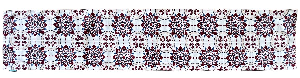 Red Tile Table Runner 