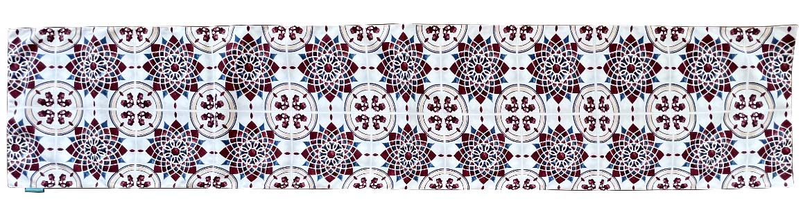 Red Tile Table Runner 