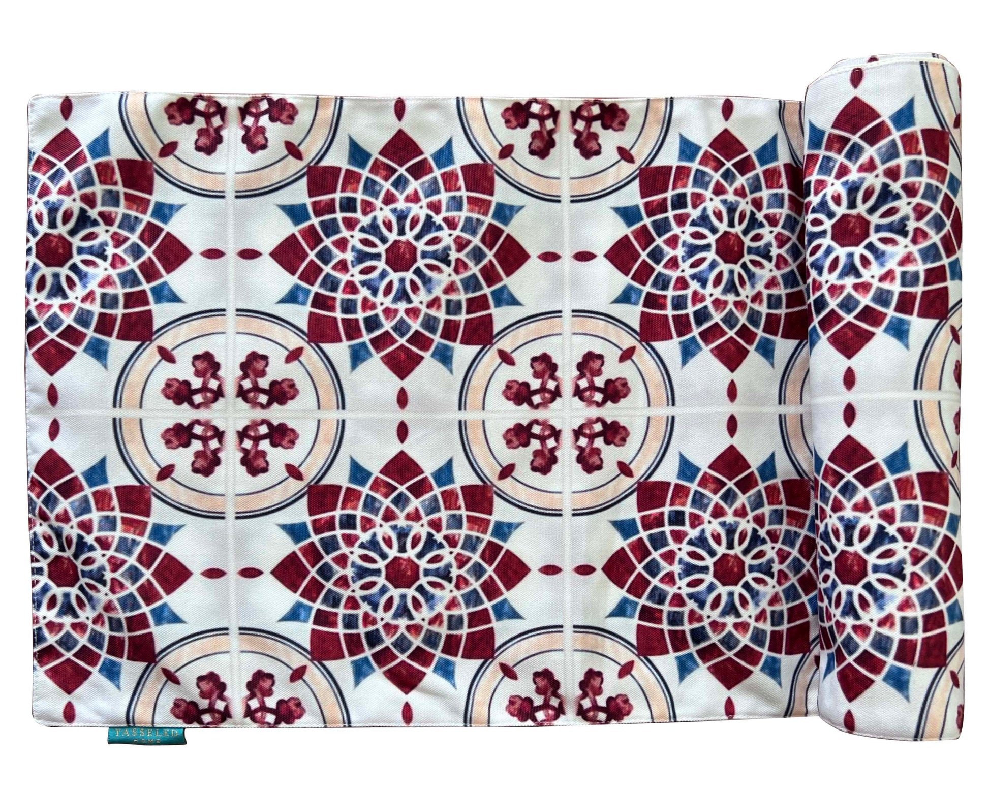 Red Tile Table Runner