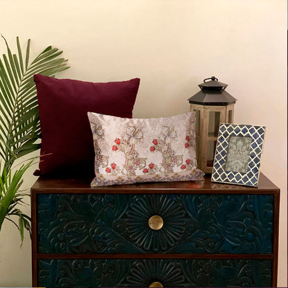 Vine Crushed Velvet Cushion Cover